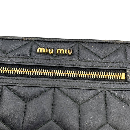 Miu Miu Quilted Zip-Around Wallet