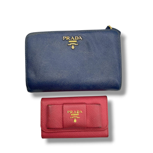 PRADA Prada folding wallet and key case set