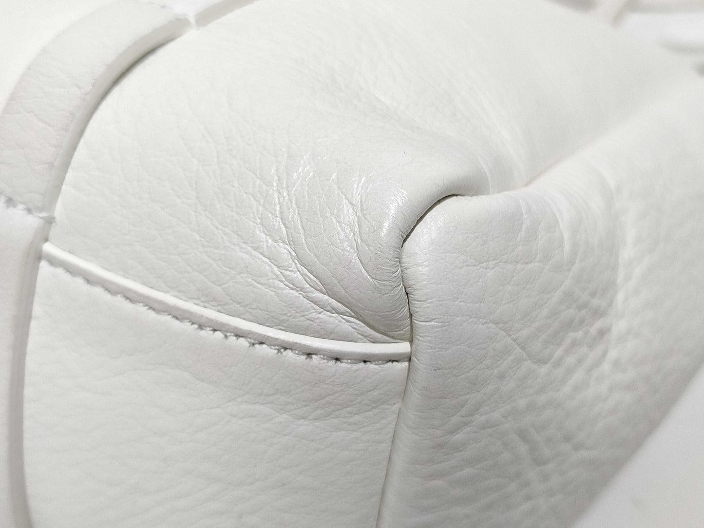 BALENCIAGA Everyday Tote, Leather, White, 2-Way, 489813 Tote Bag