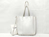 BALENCIAGA Everyday Tote, Leather, White, 2-Way, 489813 Tote Bag
