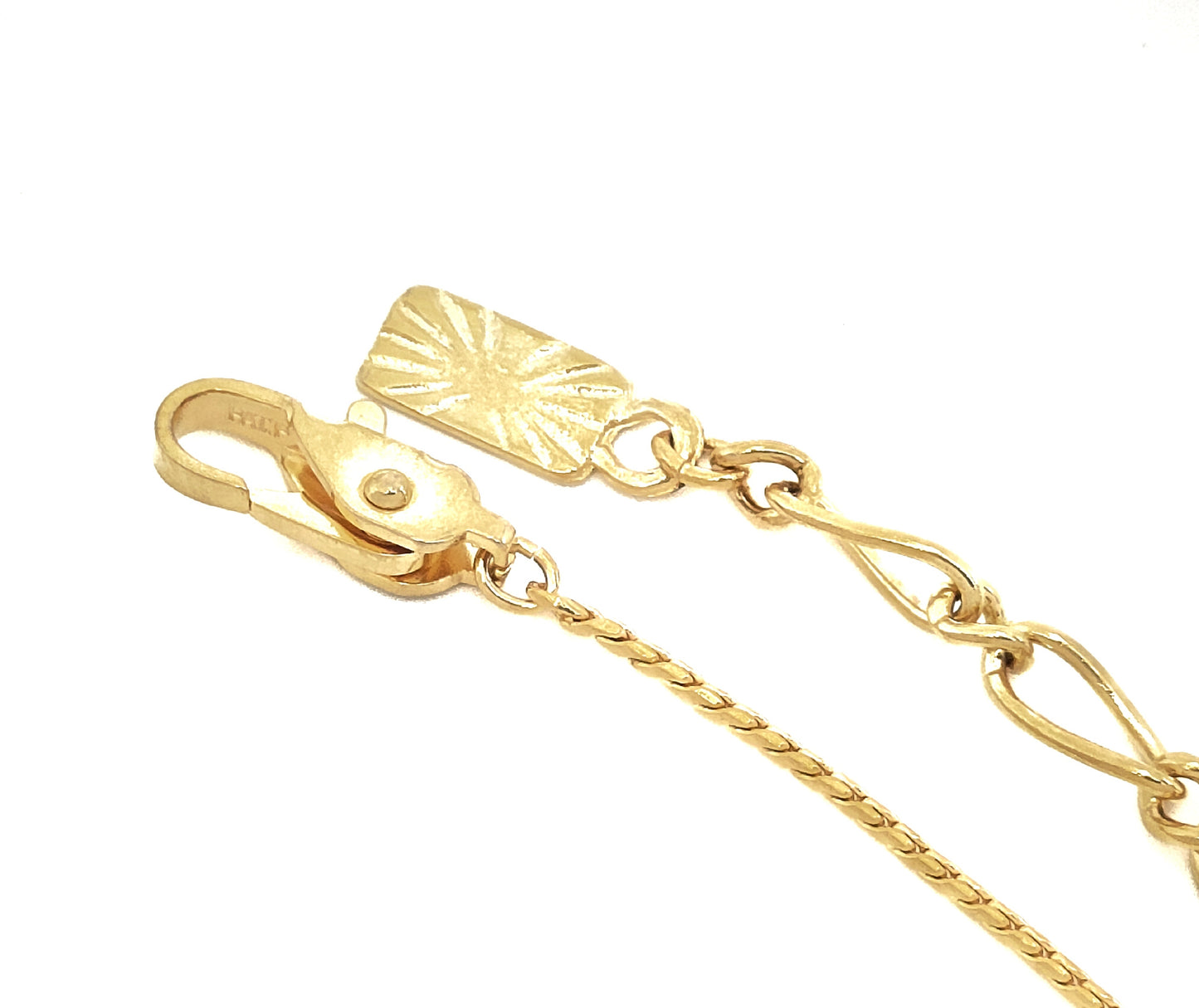Yves Saint Laurent Yves Saint Laurent Gold & Black Logo Pendant Necklace 7.4g Necklace