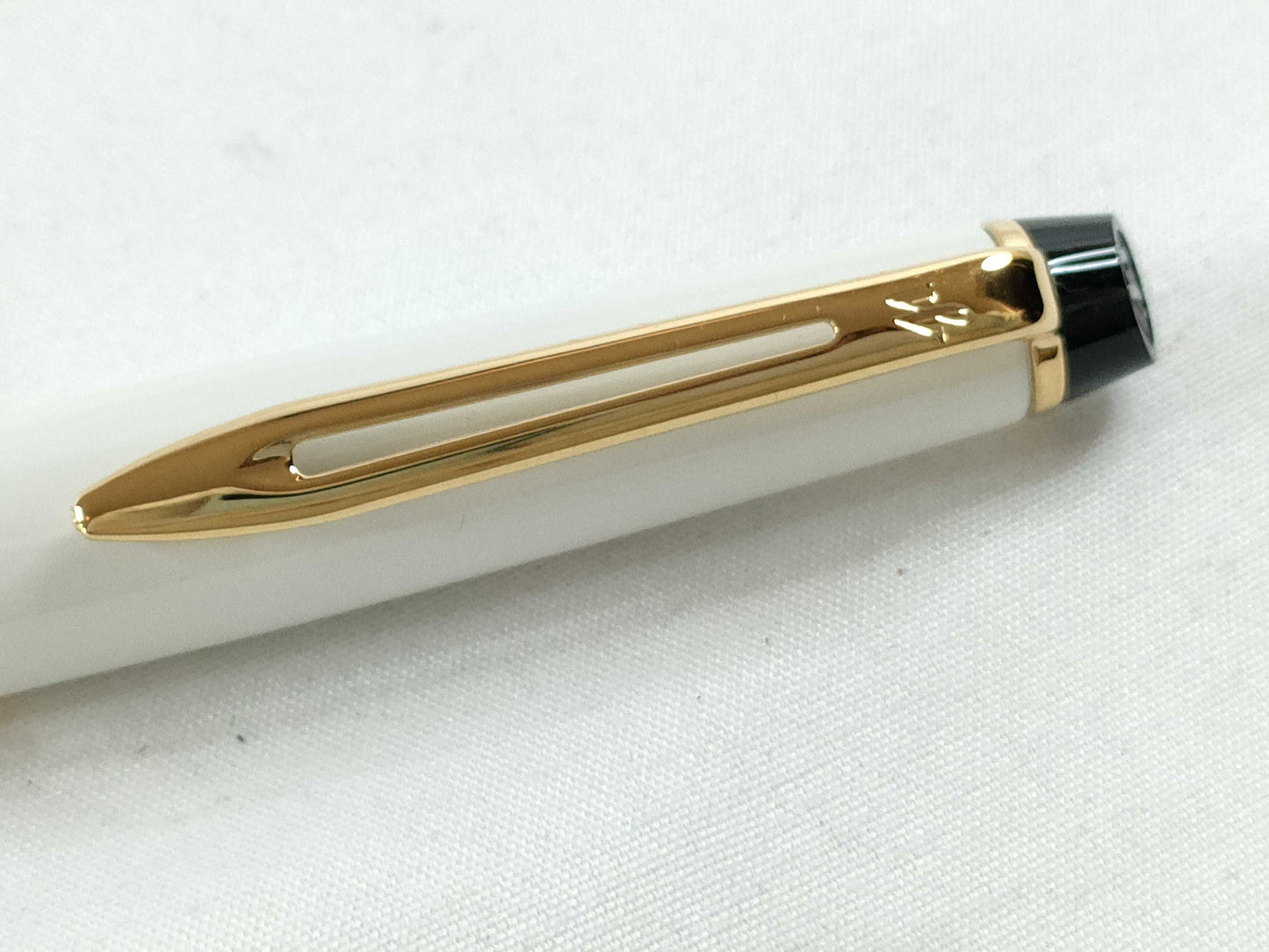 WATERMAN Twist Ballpoint Pen, White x Gold, Pen/Fountain Pen