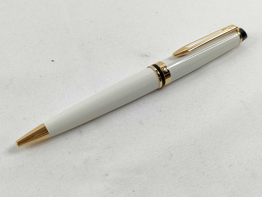 WATERMAN Twist Ballpoint Pen, White x Gold, Pen/Fountain Pen