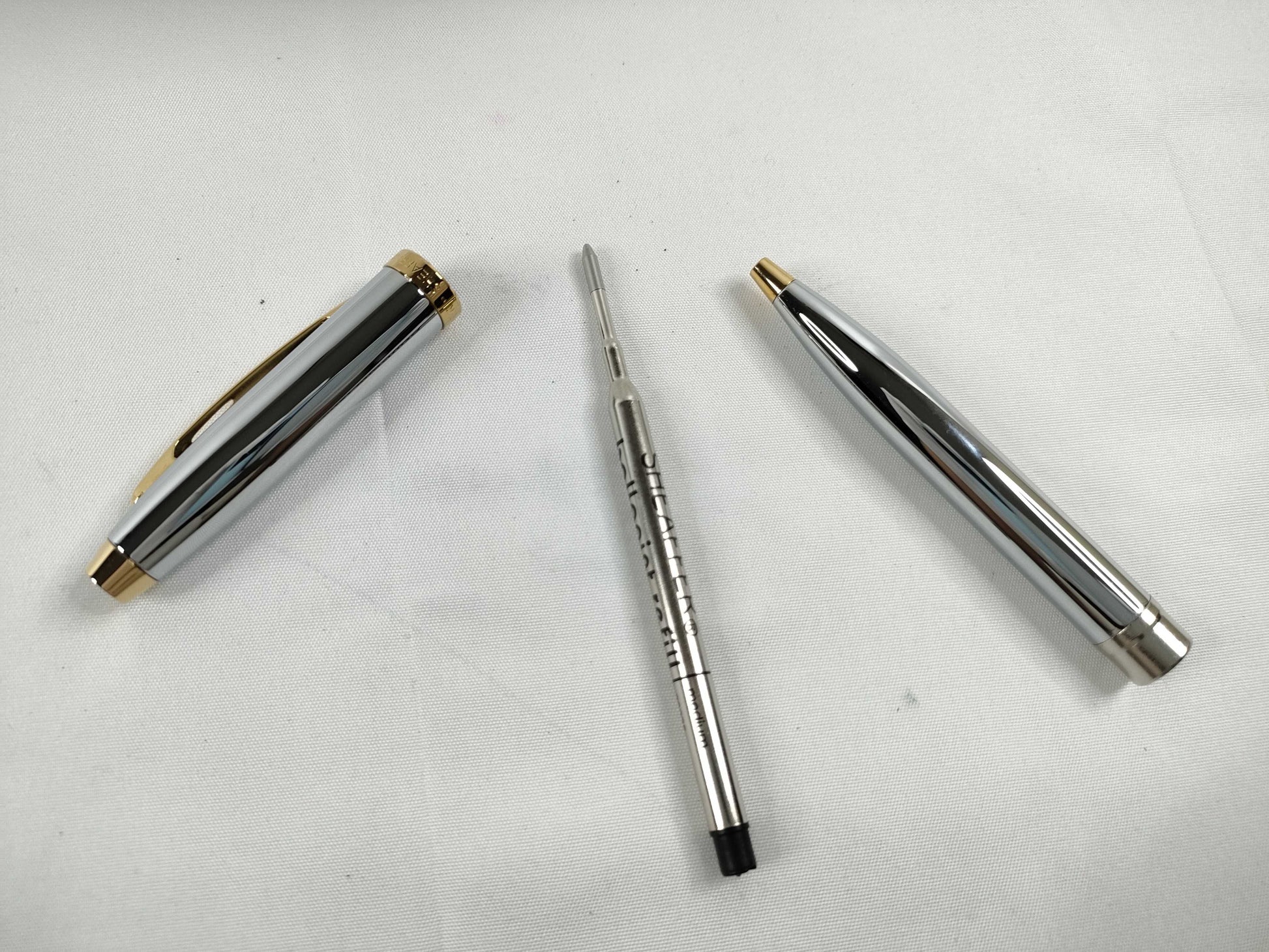 Sheaffer Twist Ballpoint Pen, Silver x Gold