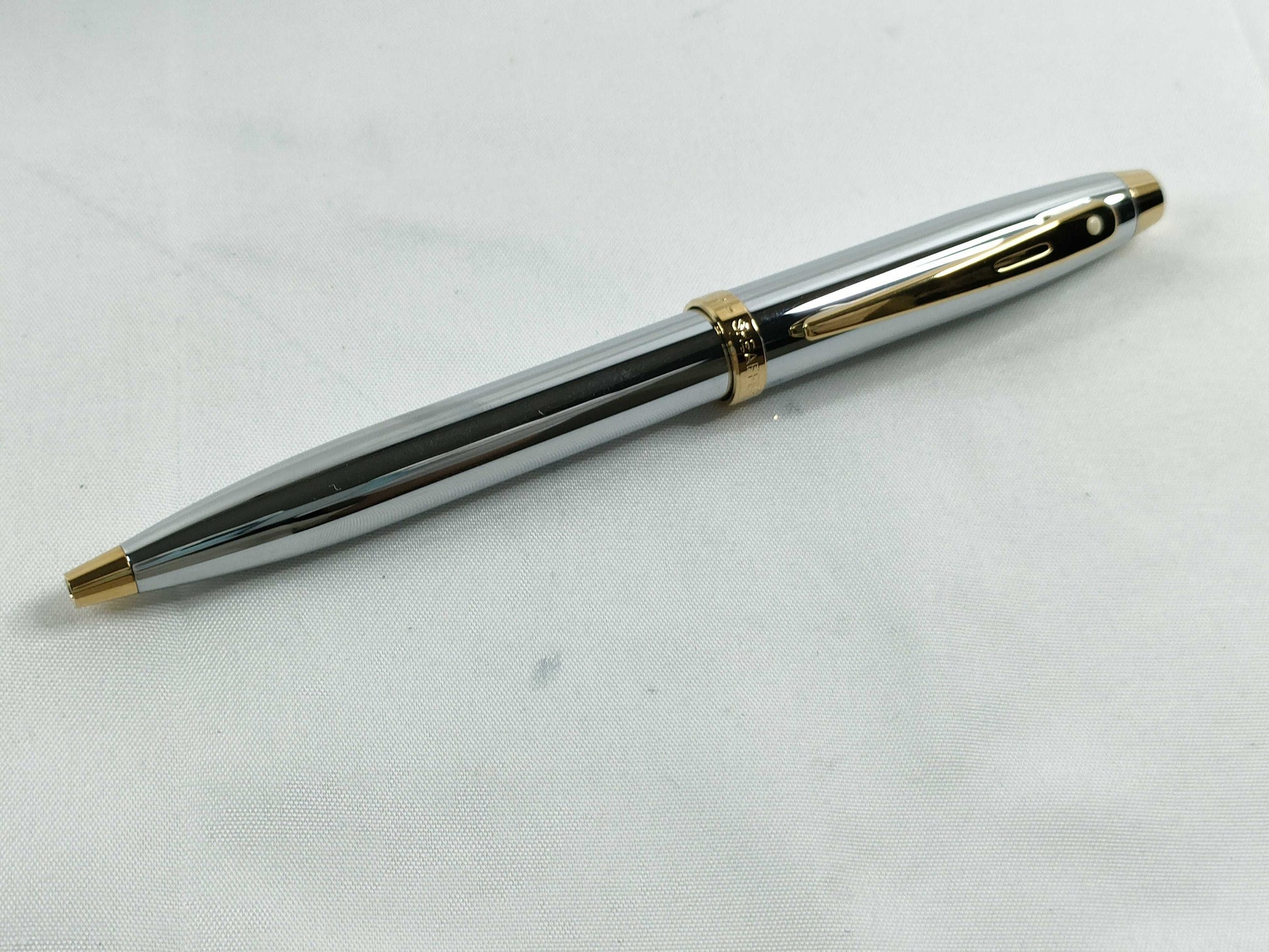 Sheaffer Twist Ballpoint Pen, Silver x Gold
