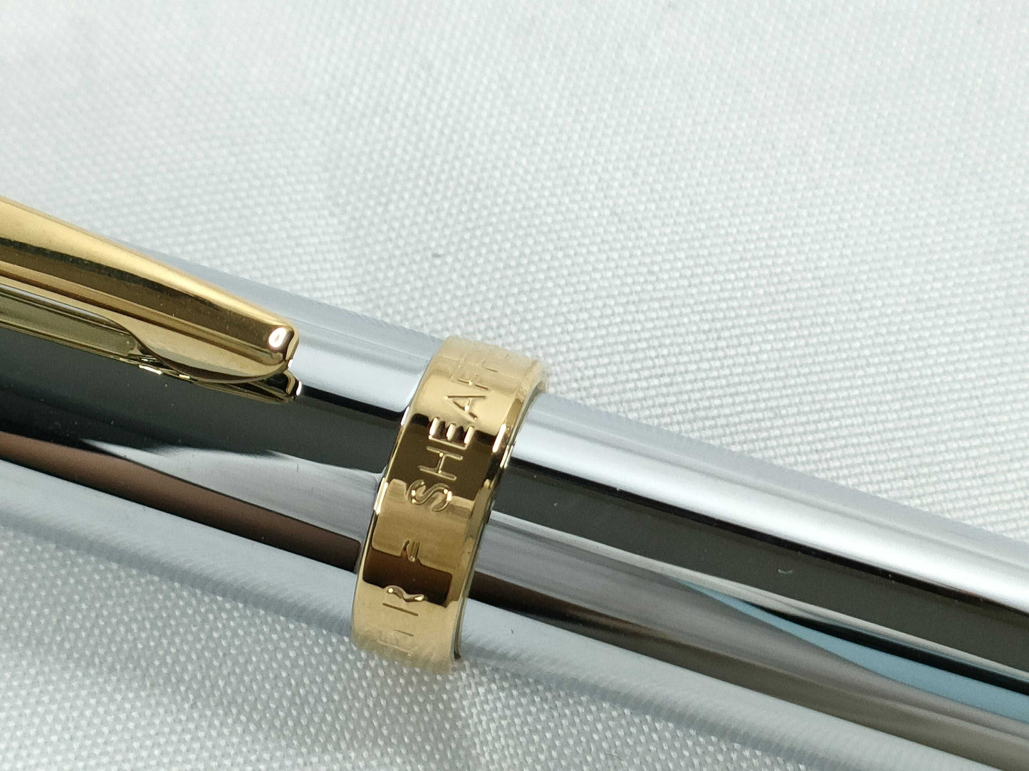 Sheaffer Twist Ballpoint Pen, Silver x Gold