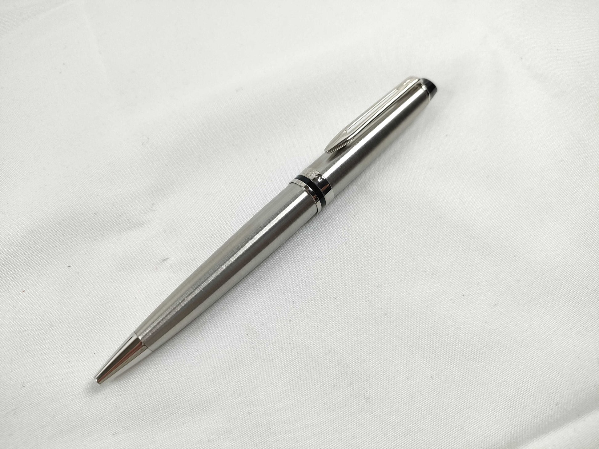 WATERMAN Expert Essential Twist Ballpoint Pen, Silver