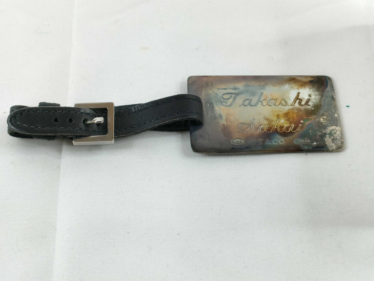 Tiffany & Co. Tiffany Name Tag 925 x Leather Personalized Other Accessories
