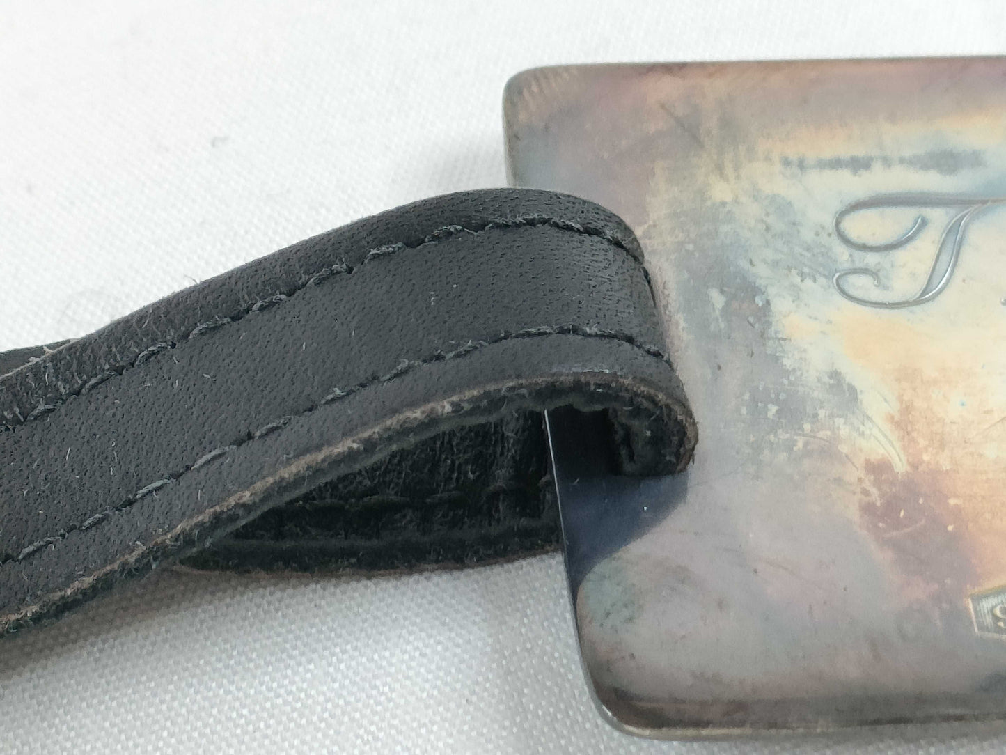 Tiffany & Co. Tiffany Name Tag 925 x Leather Personalized Other Accessories