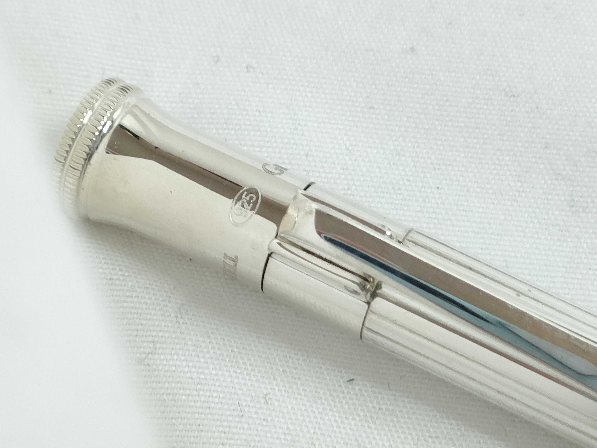 Graphphone Faber-Castell Classic Collection Twist Ballpoint Pen, Silver 925, 148533