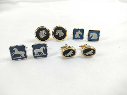 WEDGWOOD Wedgwood Cufflinks, 4-Point Tie Clip/Cufflinks