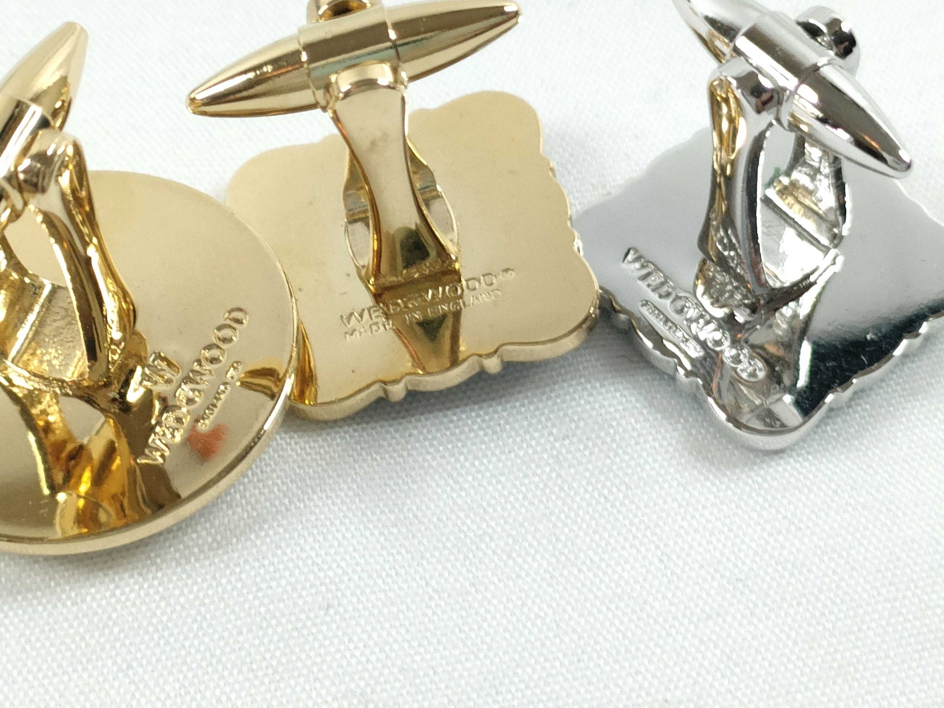 WEDGWOOD Wedgwood Cufflinks, 4-Point Tie Clip/Cufflinks