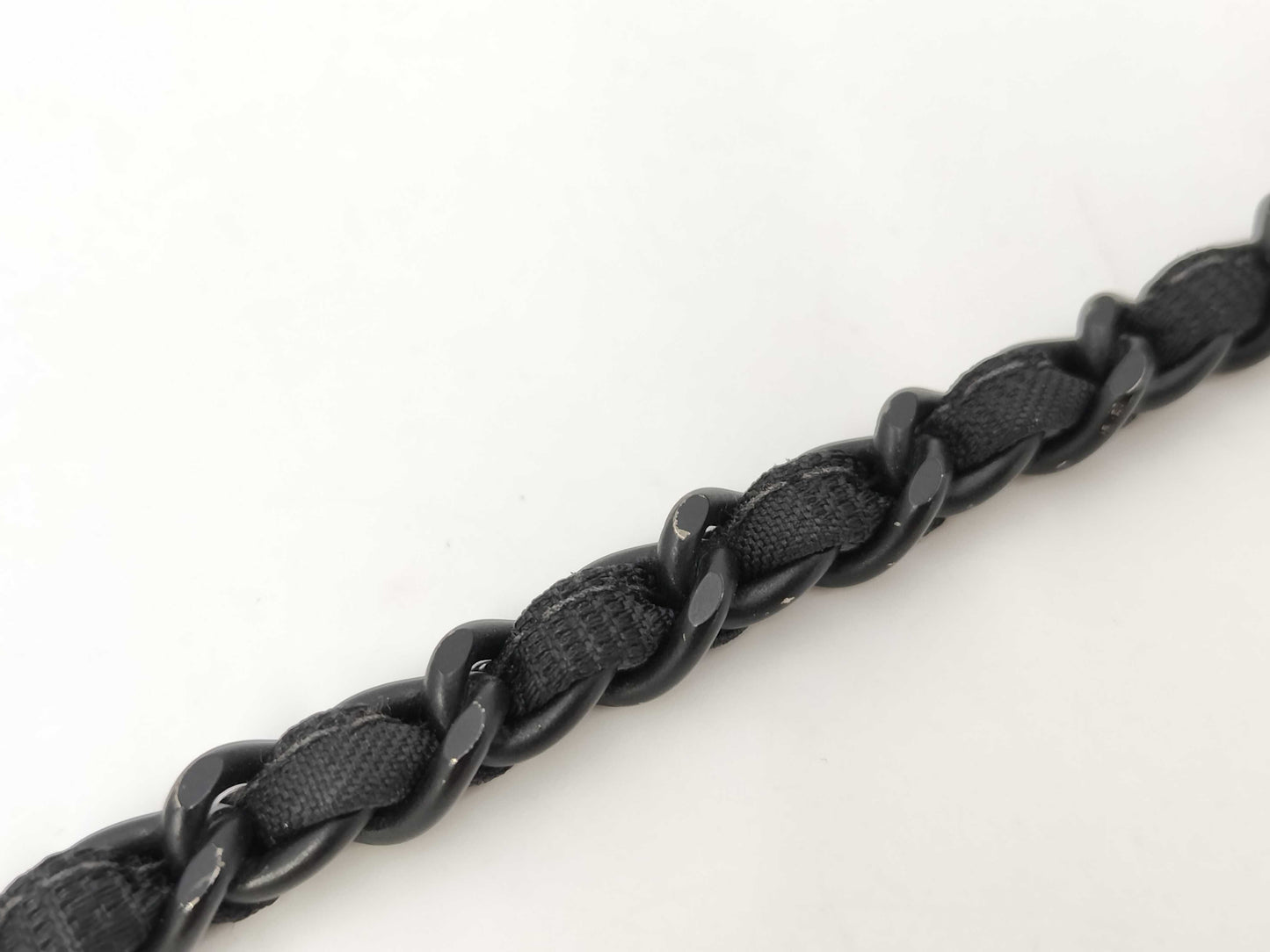 CHANEL New Travel Line East West Chain Shoulder Bag in So Black Nylon with Dust Bag and Seal