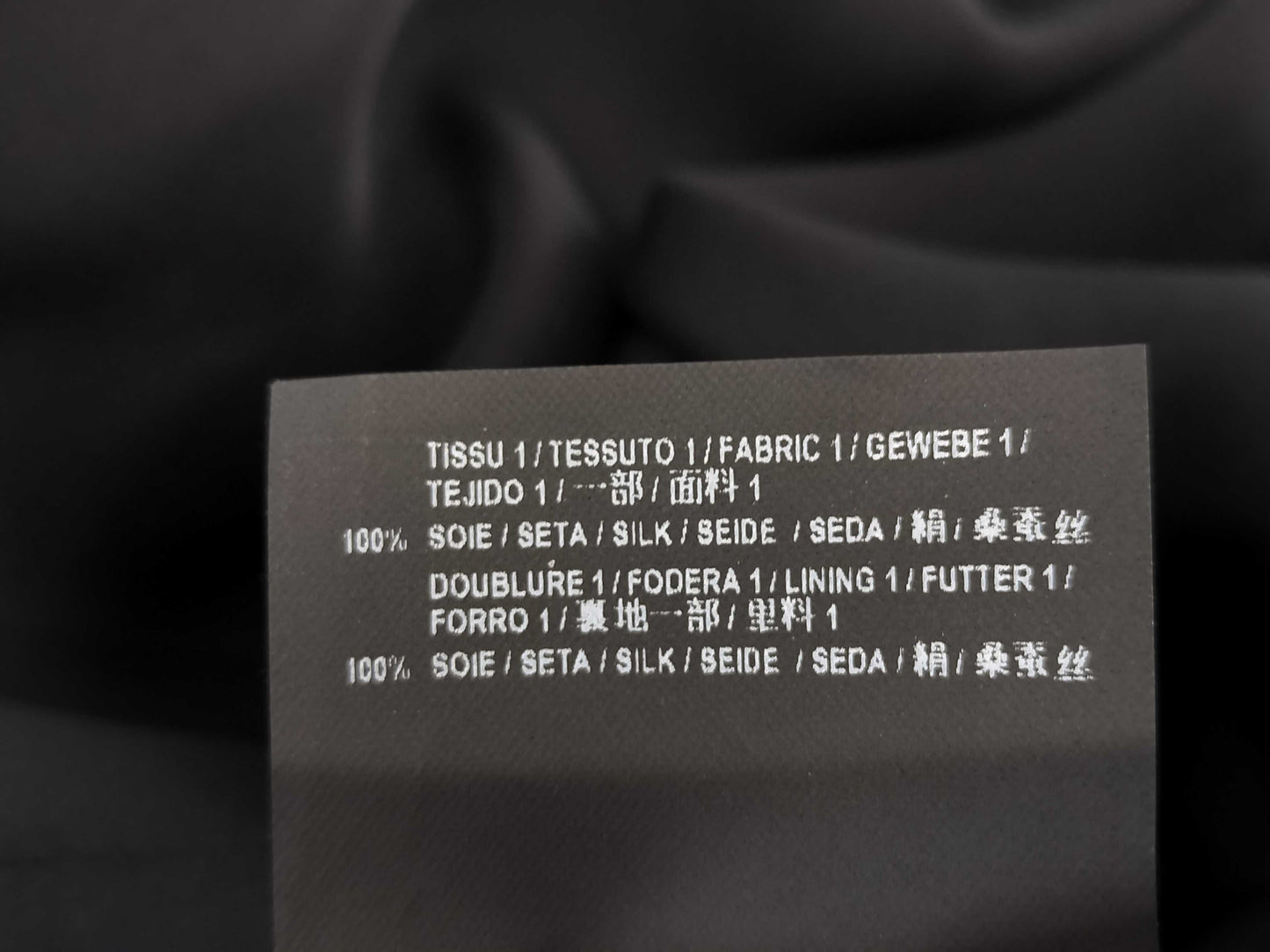 SAINT LAURENT PARIS Silk Black Dress with Tag