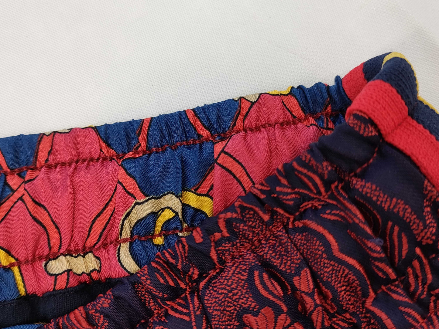 GUCCI GG pattern interlocking silk pants