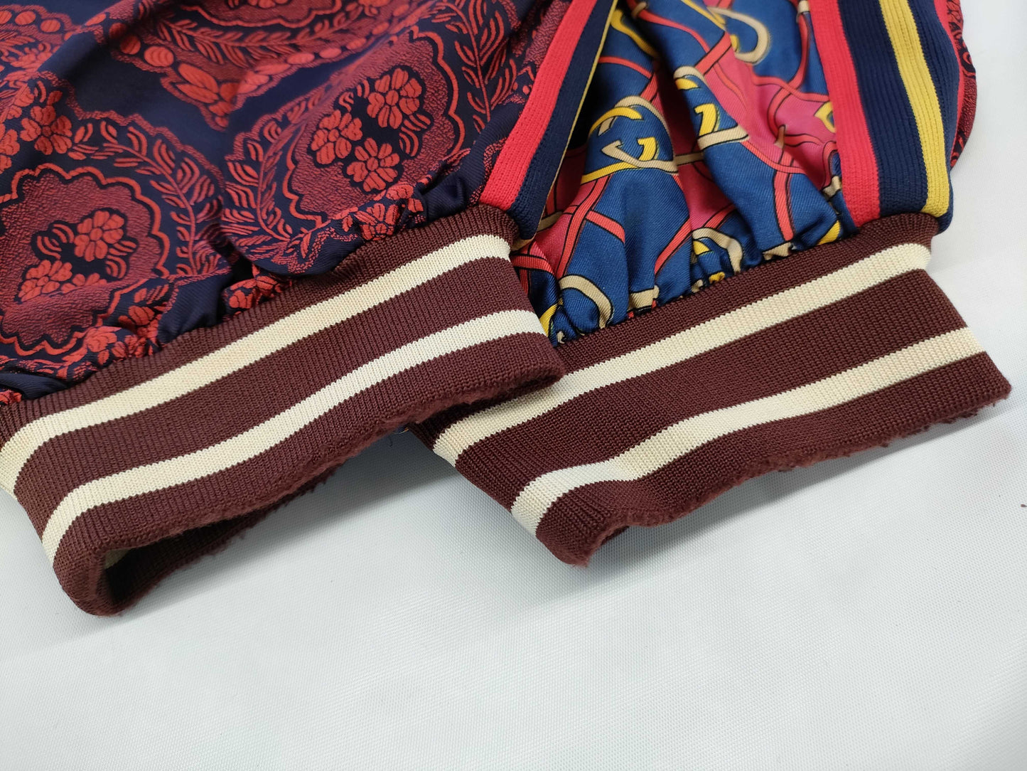 GUCCI GG pattern interlocking silk pants