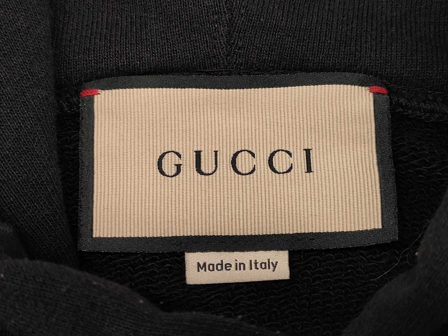 GUCCI Hoodie Black Sleeve Zip 2-Way Top