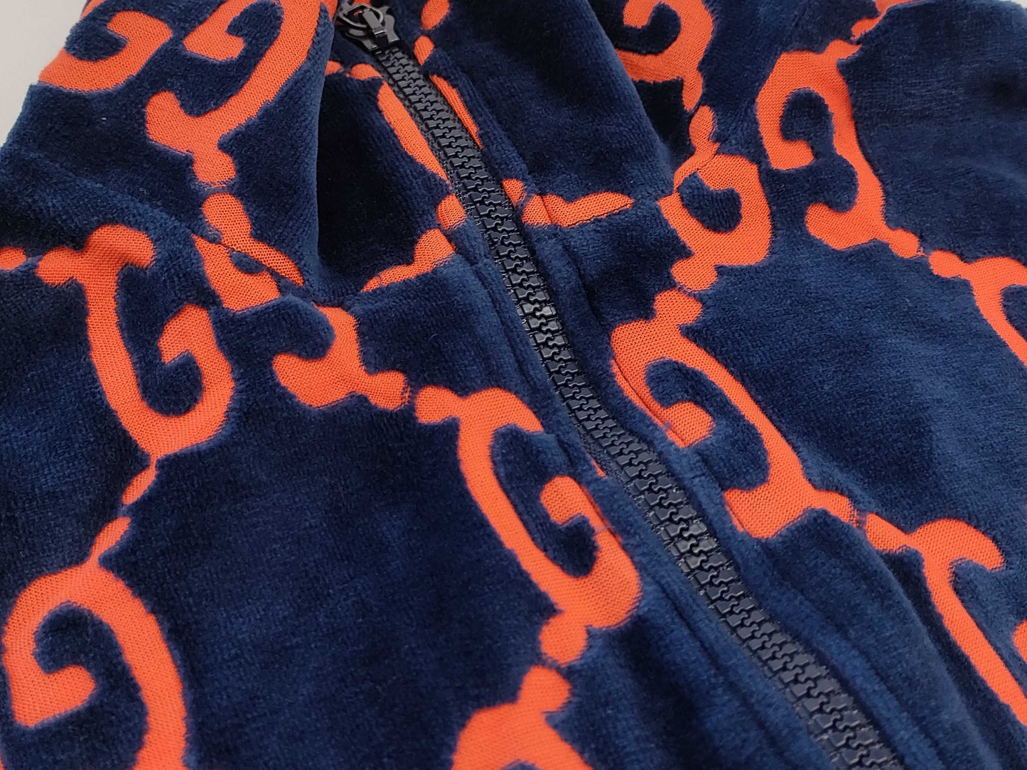 GUCCI GG pattern velour jacket