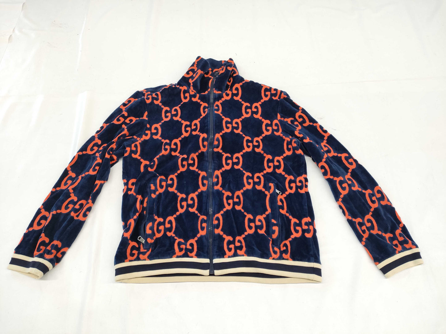 GUCCI GG pattern velour jacket