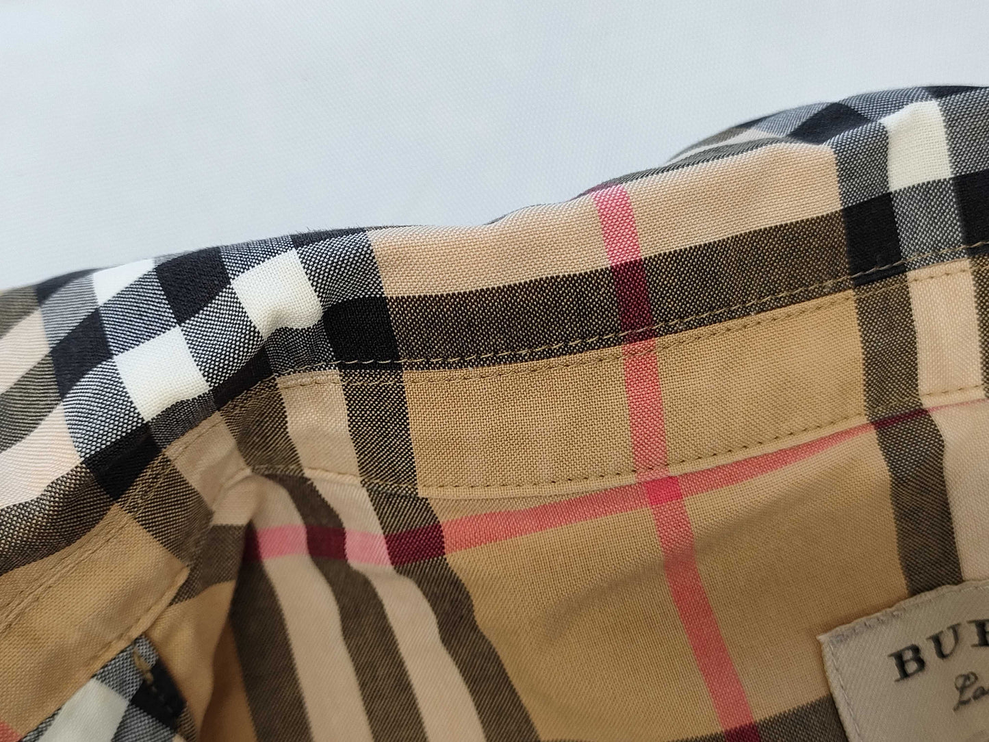 BURBERRY Nova Check Current Tag Shirt Men's Size 8 Shirt