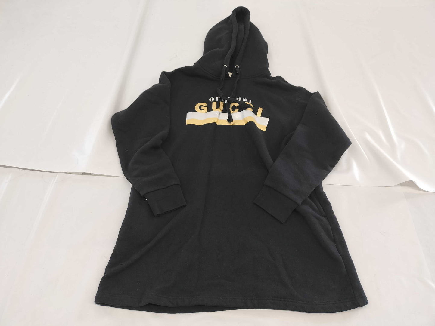 GUCCI Hoodie Dress, Black, Long, Size XS, Tops