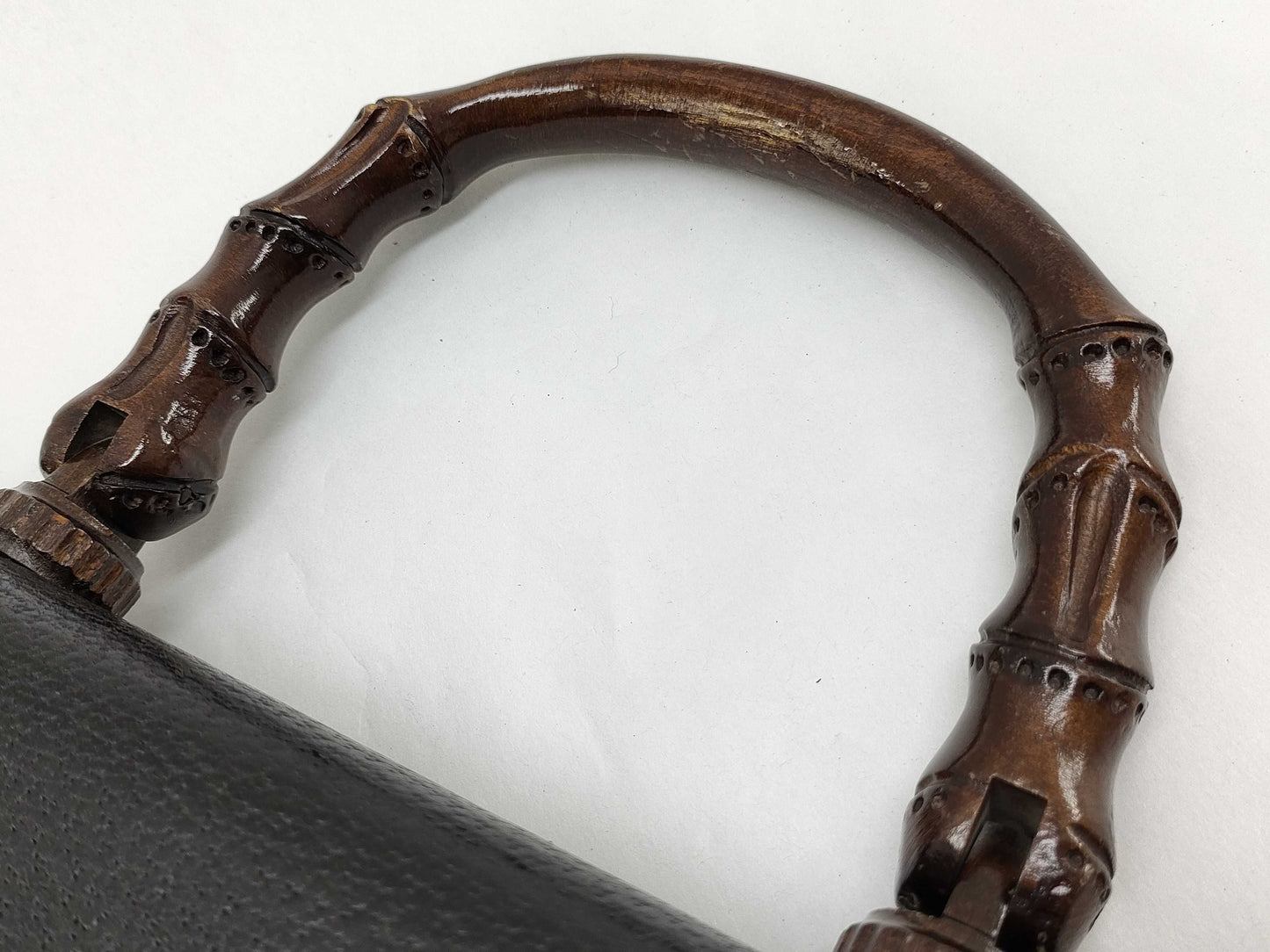 GUCCI Bamboo Turnlock Top Handle Handbag
