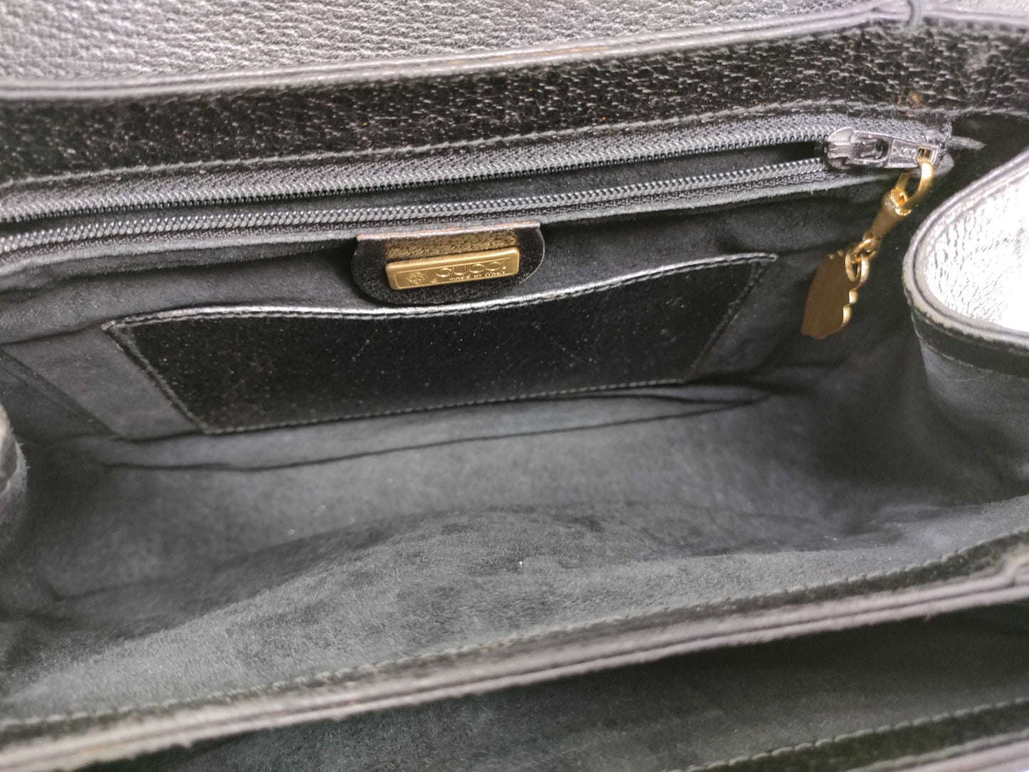 GUCCI Bamboo Turnlock Top Handle Handbag
