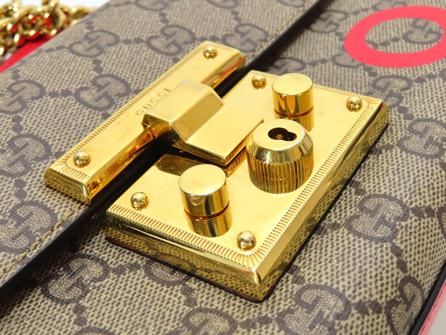 GUCCI Padlock LOVE Chain Shoulder Bag