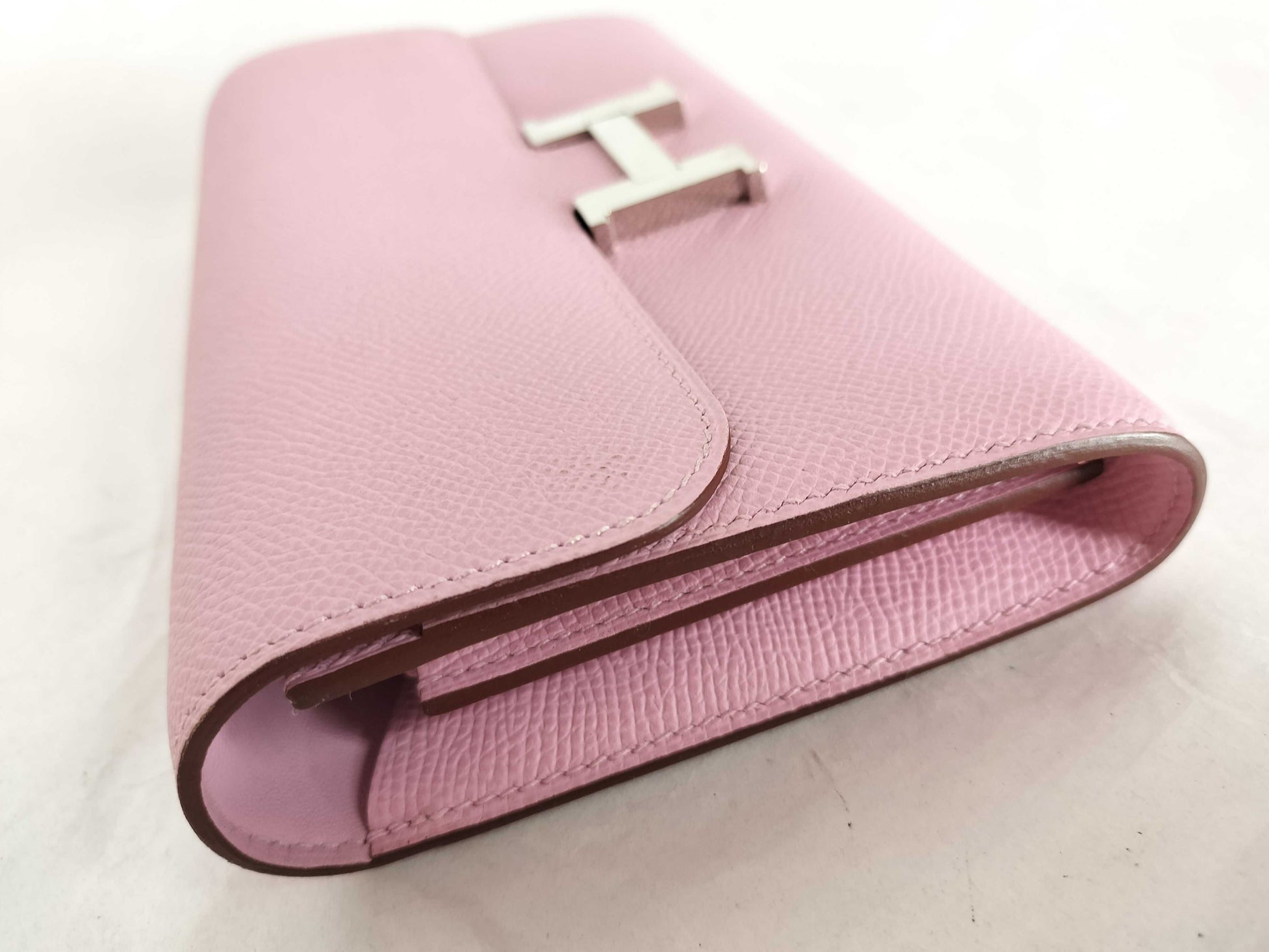 HERMES Constance To-Go Long Wallet with Z Stamp, Epsom Leather, Silver Hardware