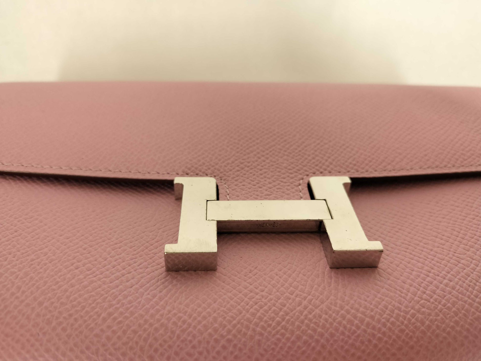 HERMES Constance To-Go Long Wallet with Z Stamp, Epsom Leather, Silver Hardware