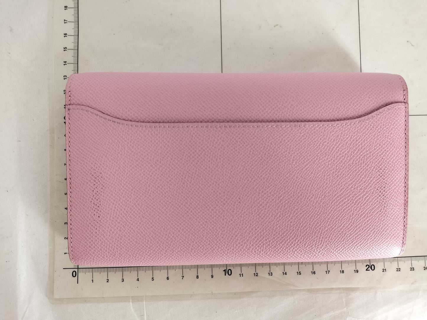 HERMES Constance To-Go Long Wallet with Z Stamp, Epsom Leather, Silver Hardware