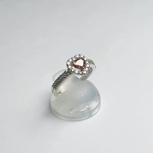 PD0.40ct D0.288ct K18WG 3.2g Ring