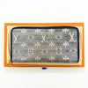 LOUIS VUITTON Monogram Jacquard Zippy Wallet, Navy, M82468, Wallet, Box, Dust Bag Included