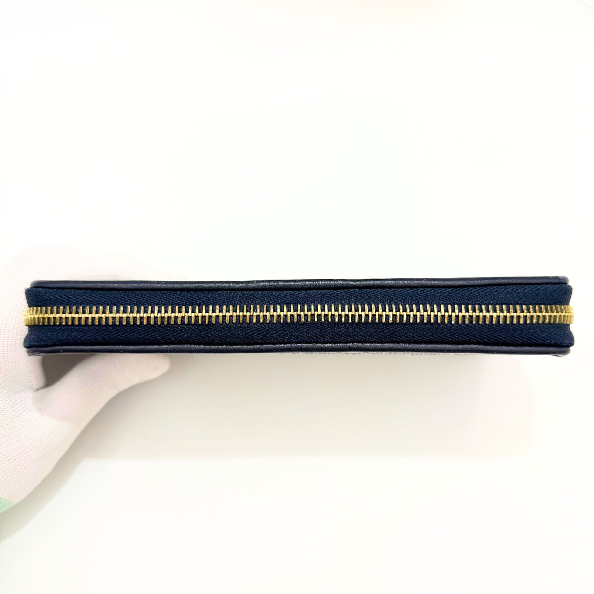 LOUIS VUITTON Monogram Jacquard Zippy Wallet, Navy, M82468, Wallet, Box, Dust Bag Included