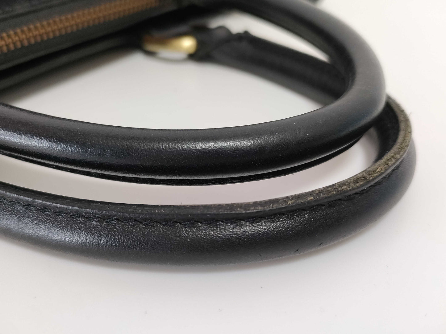 BURBERRY Black Leather Handbag Z6129 Handbag