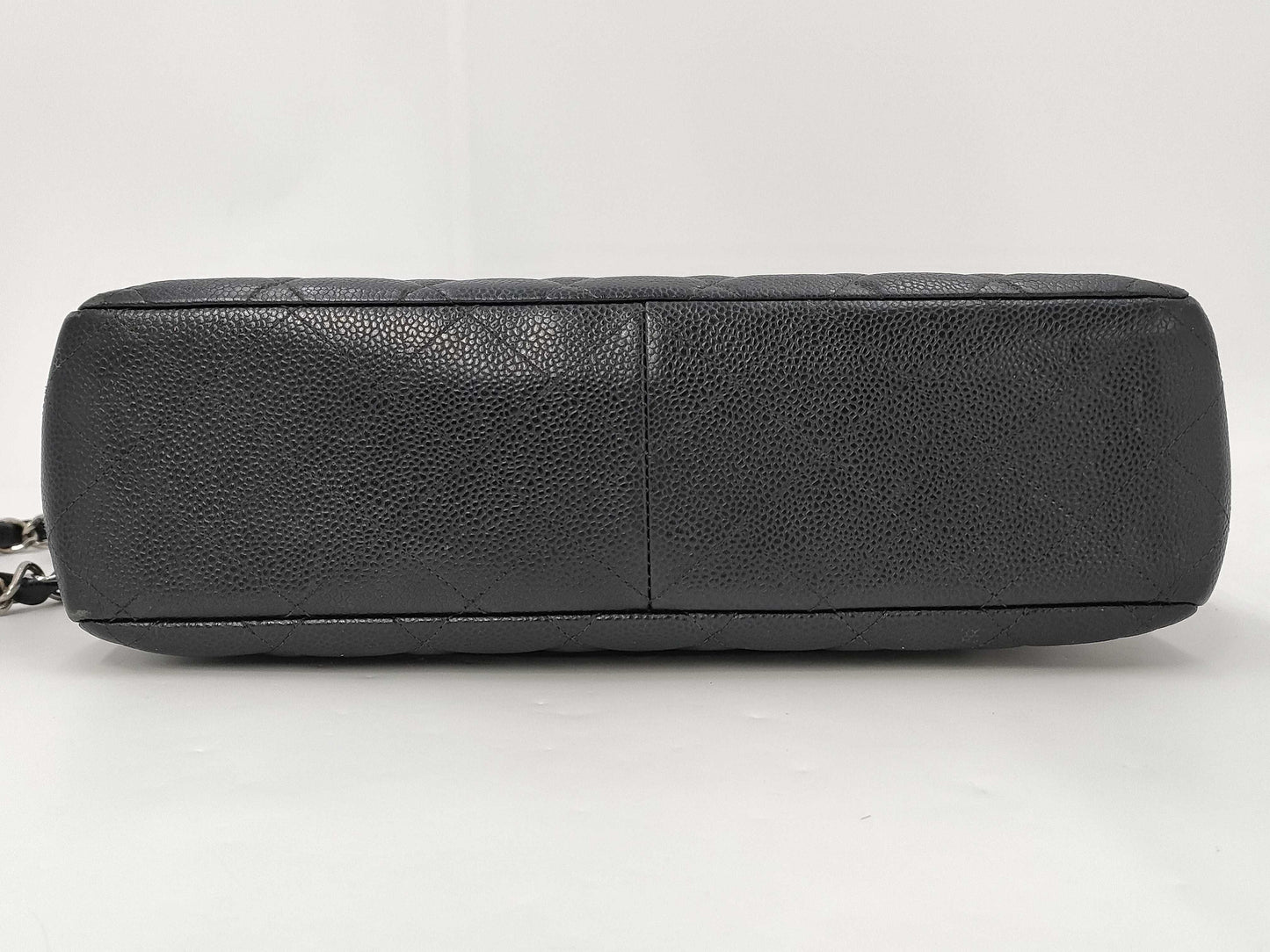 CHANEL Deca Matelasse 30 Chain Shoulder Bag with Turnlock Caviar Skin