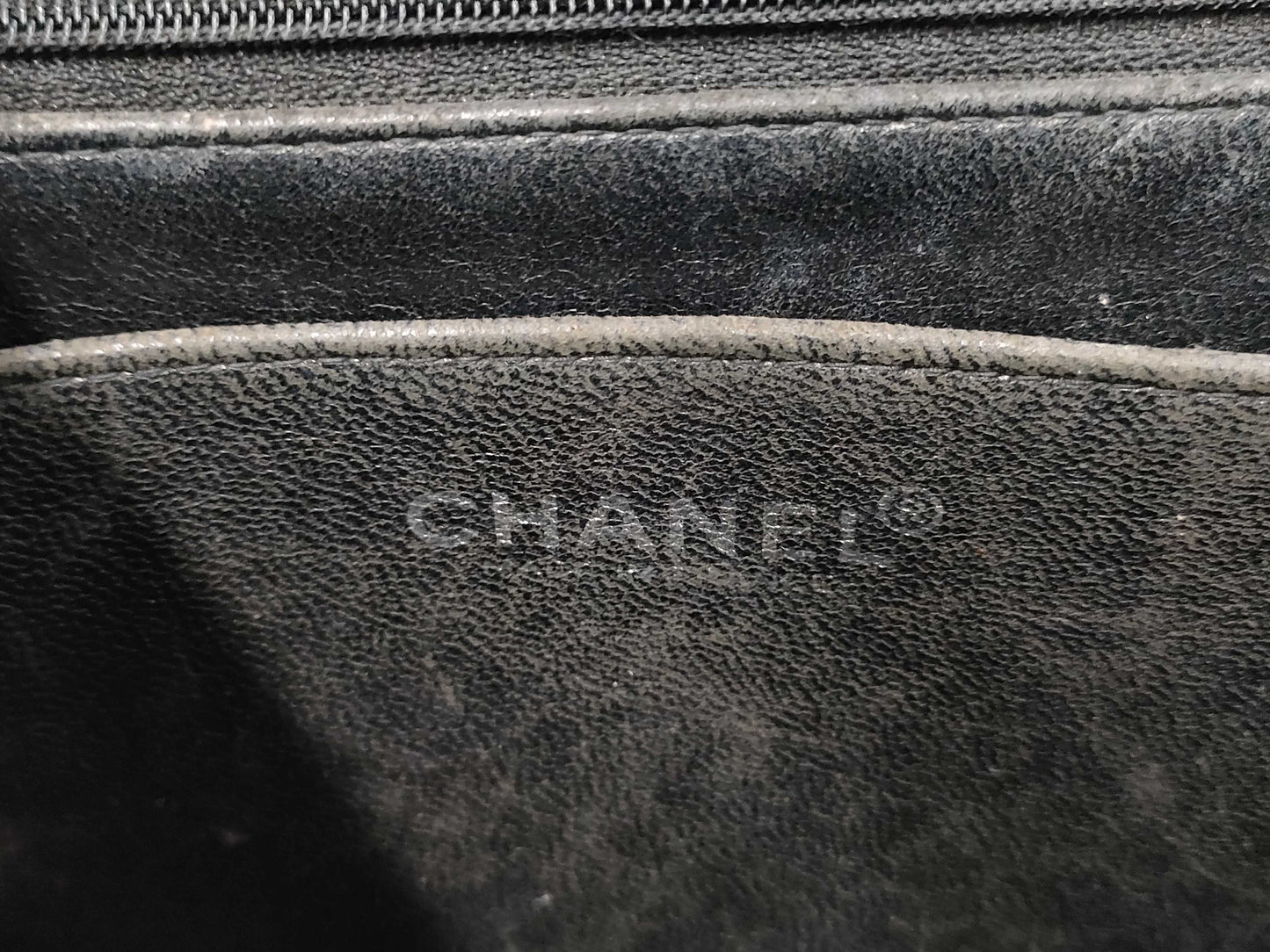 CHANEL Deca Matelasse 30 Chain Shoulder Bag with Turnlock Caviar Skin