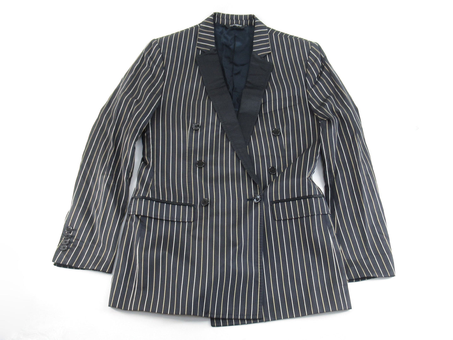 DOLCE&GABBANA DOLCE&GABBANA MARTINI Tuxedo Double-Breasted Jacket Size 48