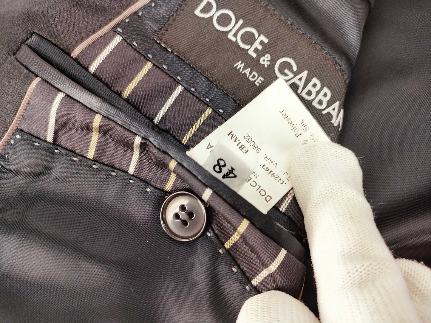 DOLCE&GABBANA DOLCE&GABBANA MARTINI Tuxedo Double-Breasted Jacket Size 48