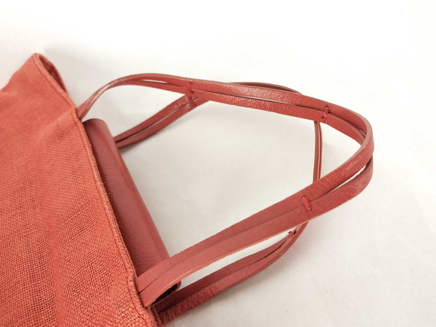 BOTTEGA VENETA Bottega Canvas Leather Handbag