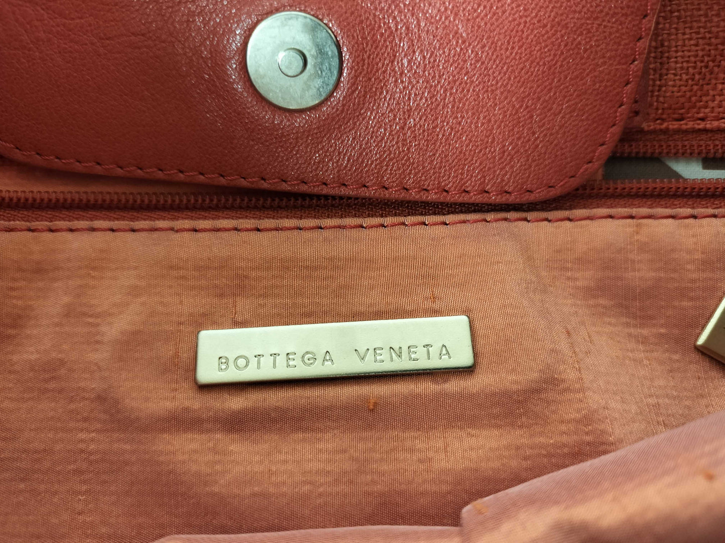 BOTTEGA VENETA Bottega Canvas Leather Handbag