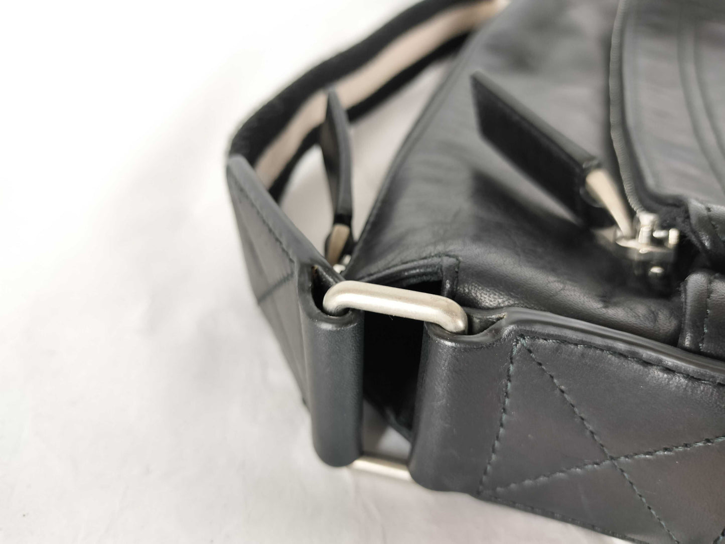 BALLY Leather Trainspotting Shoulder Bag, Black