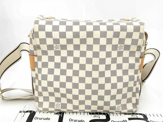 LOUIS VUITTON LV Naviglio Damier Azur N51189 Shoulder Bag