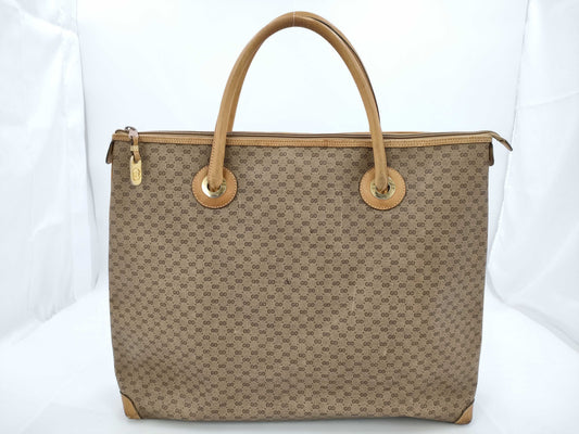 GUCCI Micro GG Brown Tote Bag