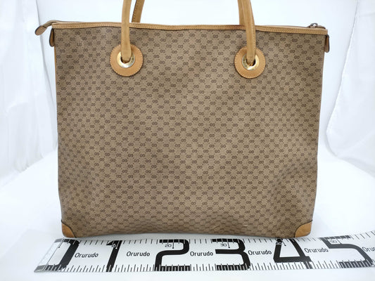 GUCCI Micro GG Brown Tote Bag