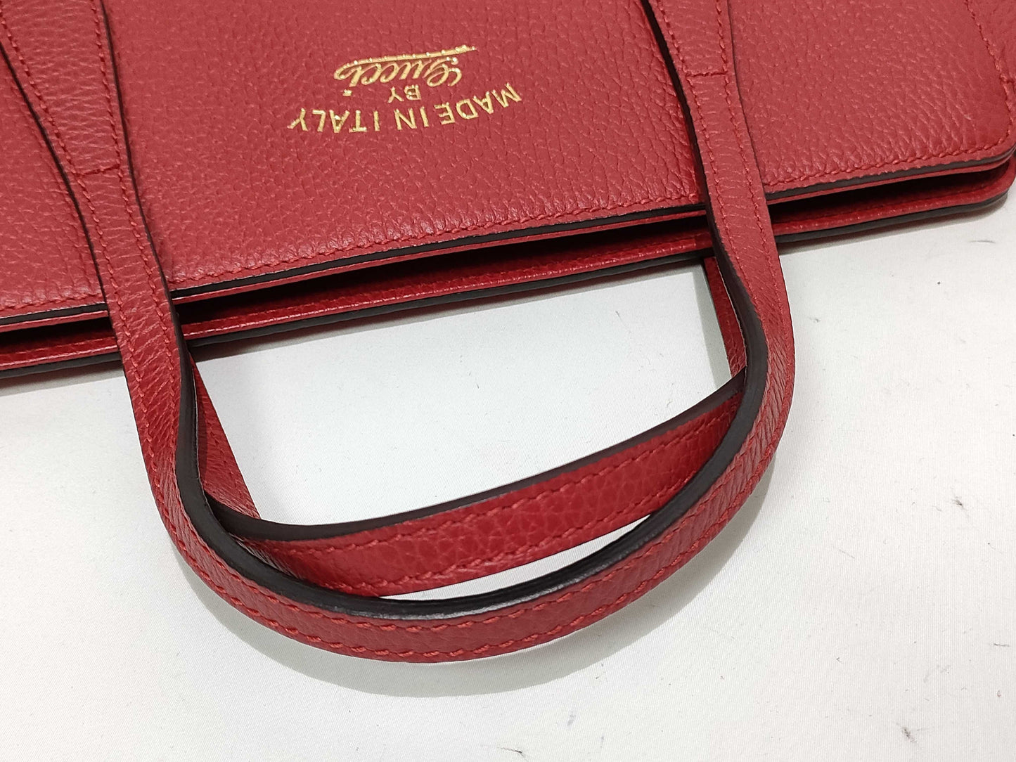 GUCCI Swing Leather Tote Bag