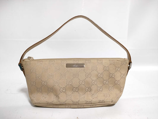 GUCCI GG Canvas Gucci GUCCI GG Canvas Beige Handbag Pouch Handbag