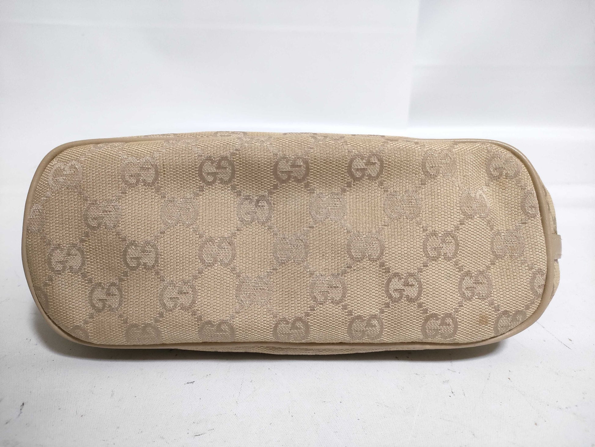 GUCCI GG Canvas Gucci GUCCI GG Canvas Beige Handbag Pouch Handbag