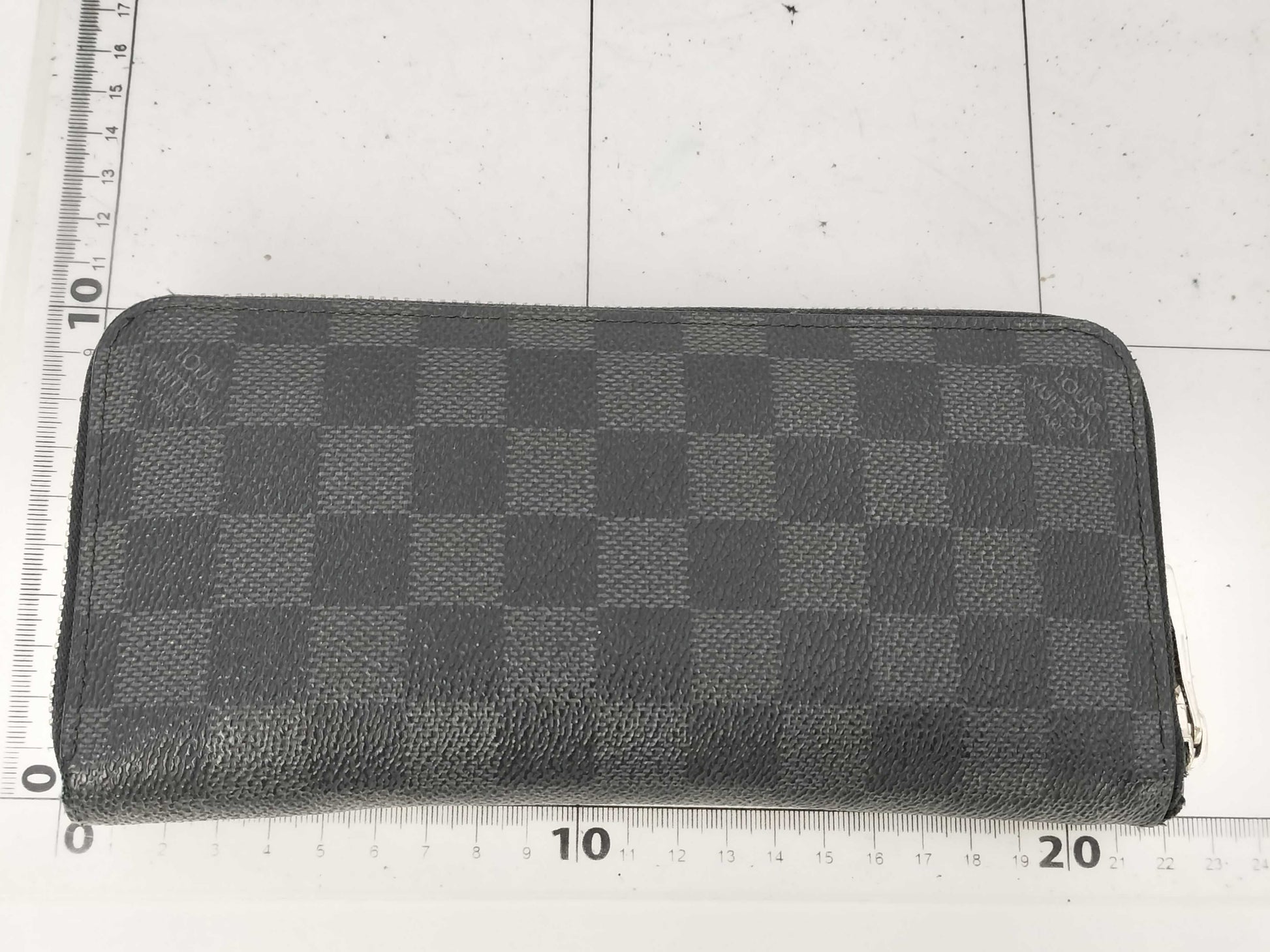 LOUIS VUITTON LV Damier Graphite Zippy Wallet Vertical N63095 Wallet