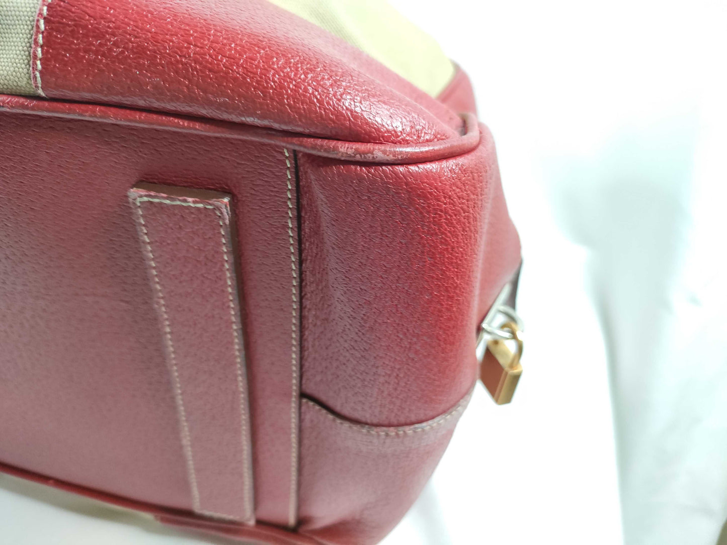 PRADA Canvas x Saffiano Boston Bag Boston Bag